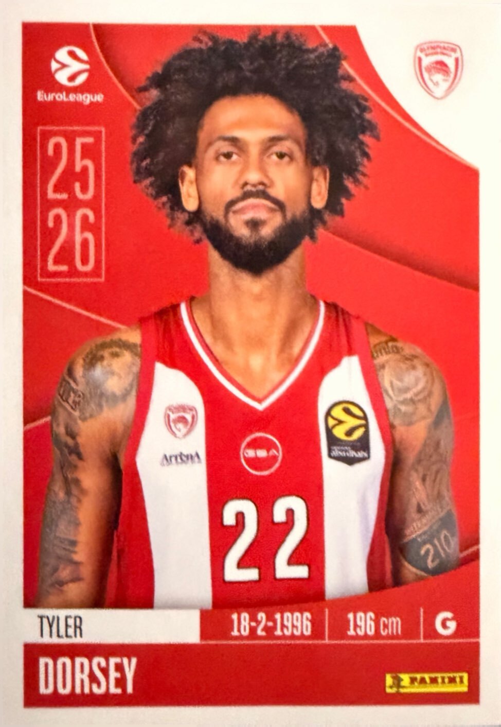 EuroLeague 2025/26 Panini - Scegli figurina da 231 a 448