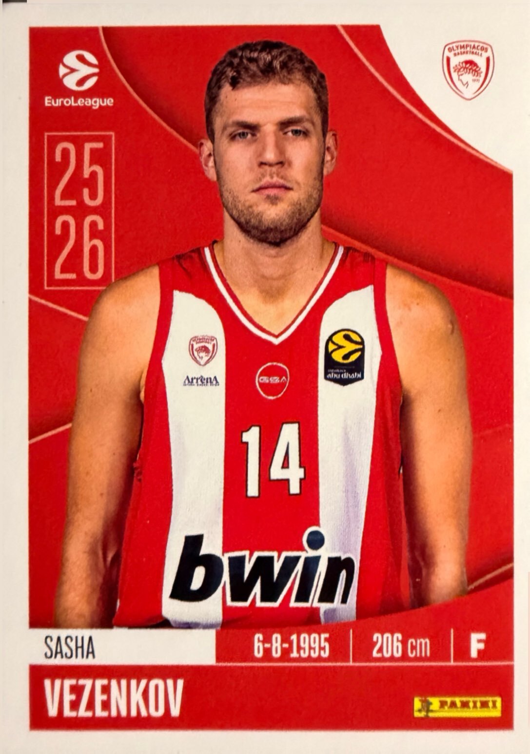 EuroLeague 2025/26 Panini - Scegli figurina da 231 a 448
