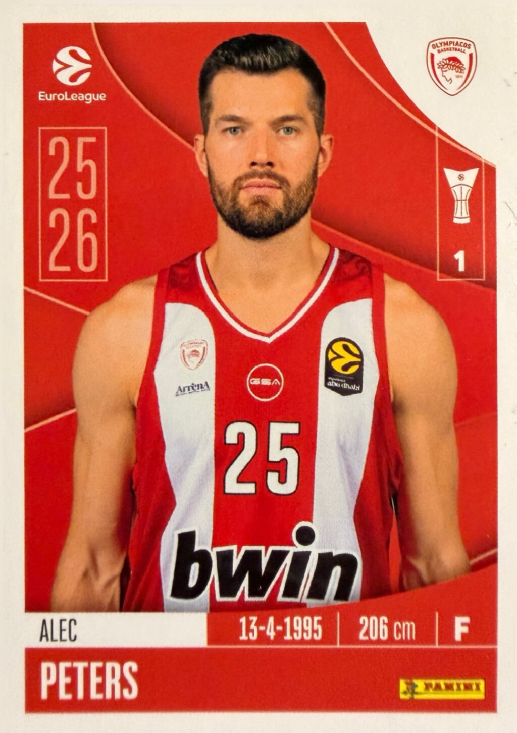 EuroLeague 2025/26 Panini - Scegli figurina da 231 a 448
