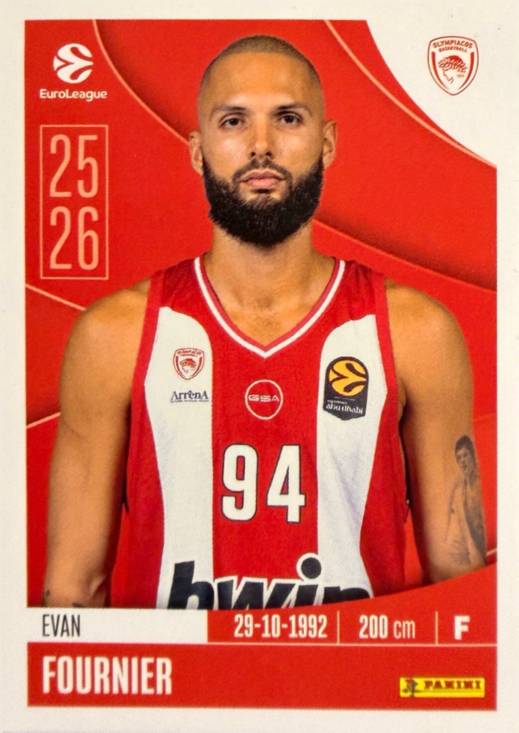 EuroLeague 2025/26 Panini - Scegli figurina da 231 a 448
