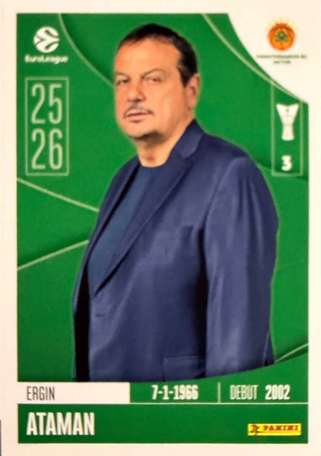 EuroLeague 2025/26 Panini - Scegli figurina da 231 a 448