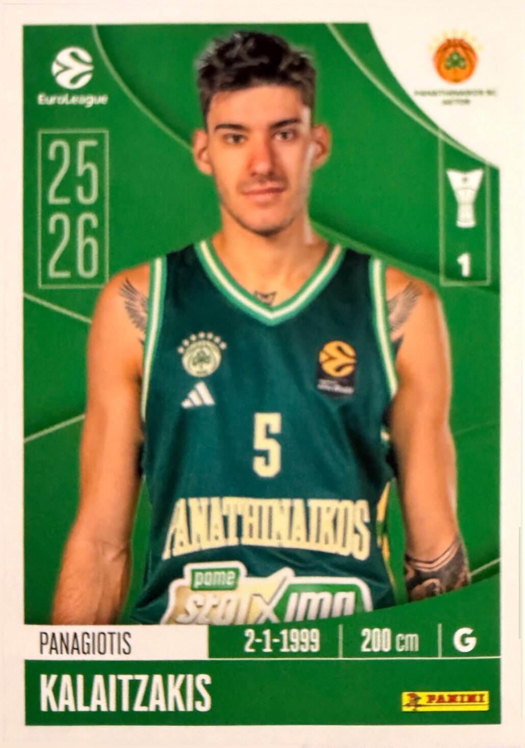 EuroLeague 2025/26 Panini - Scegli figurina da 231 a 448
