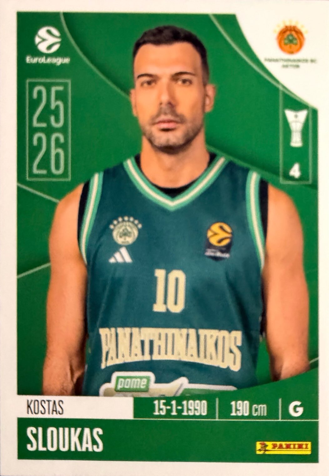 EuroLeague 2025/26 Panini - Scegli figurina da 231 a 448