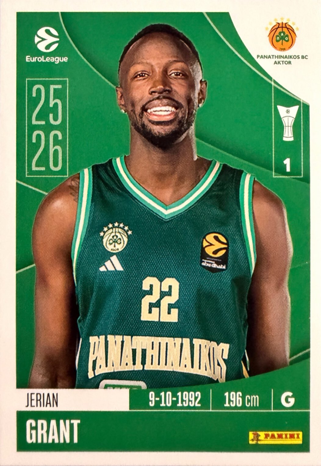 EuroLeague 2025/26 Panini - Scegli figurina da 231 a 448