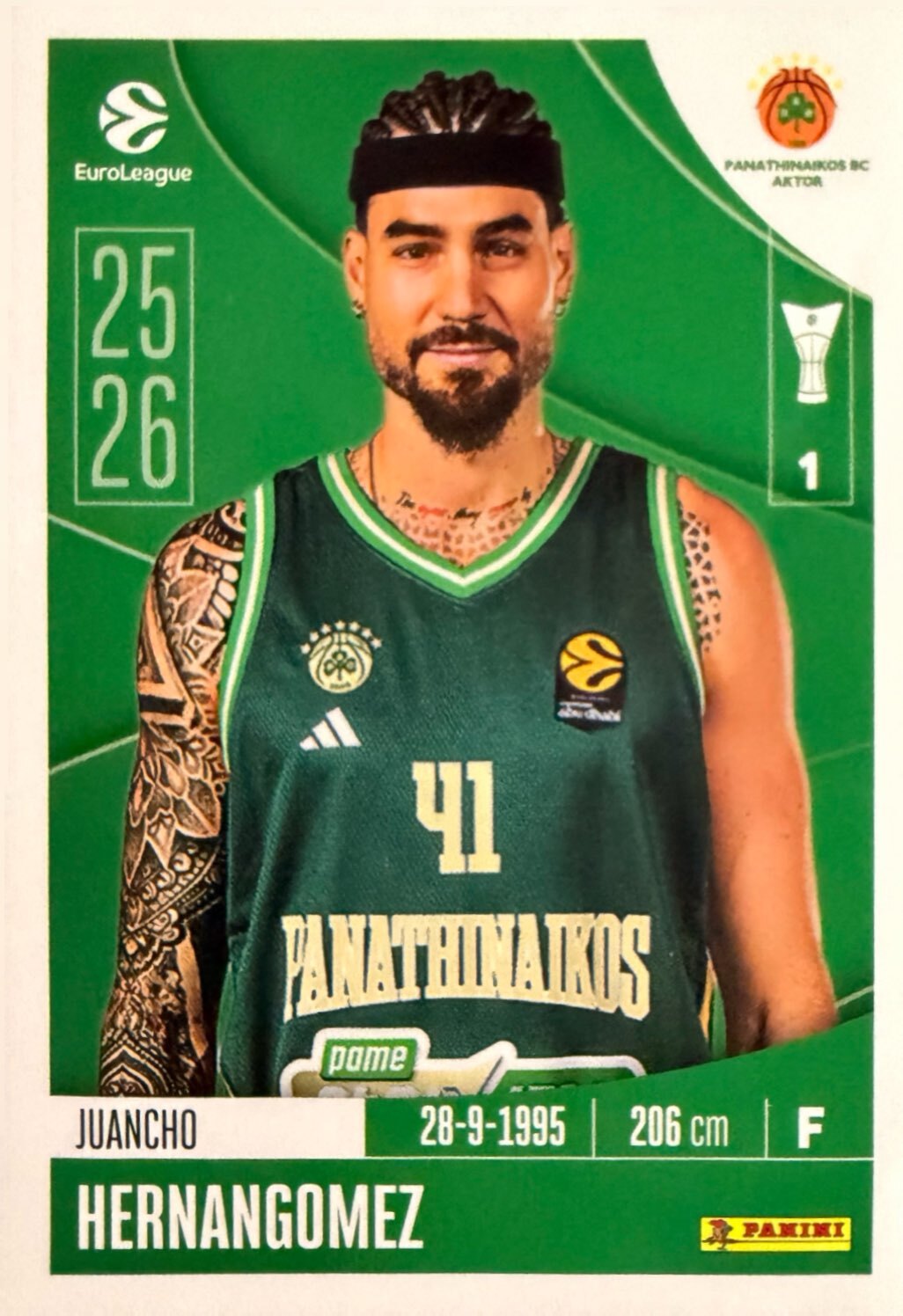 EuroLeague 2025/26 Panini - Scegli figurina da 231 a 448