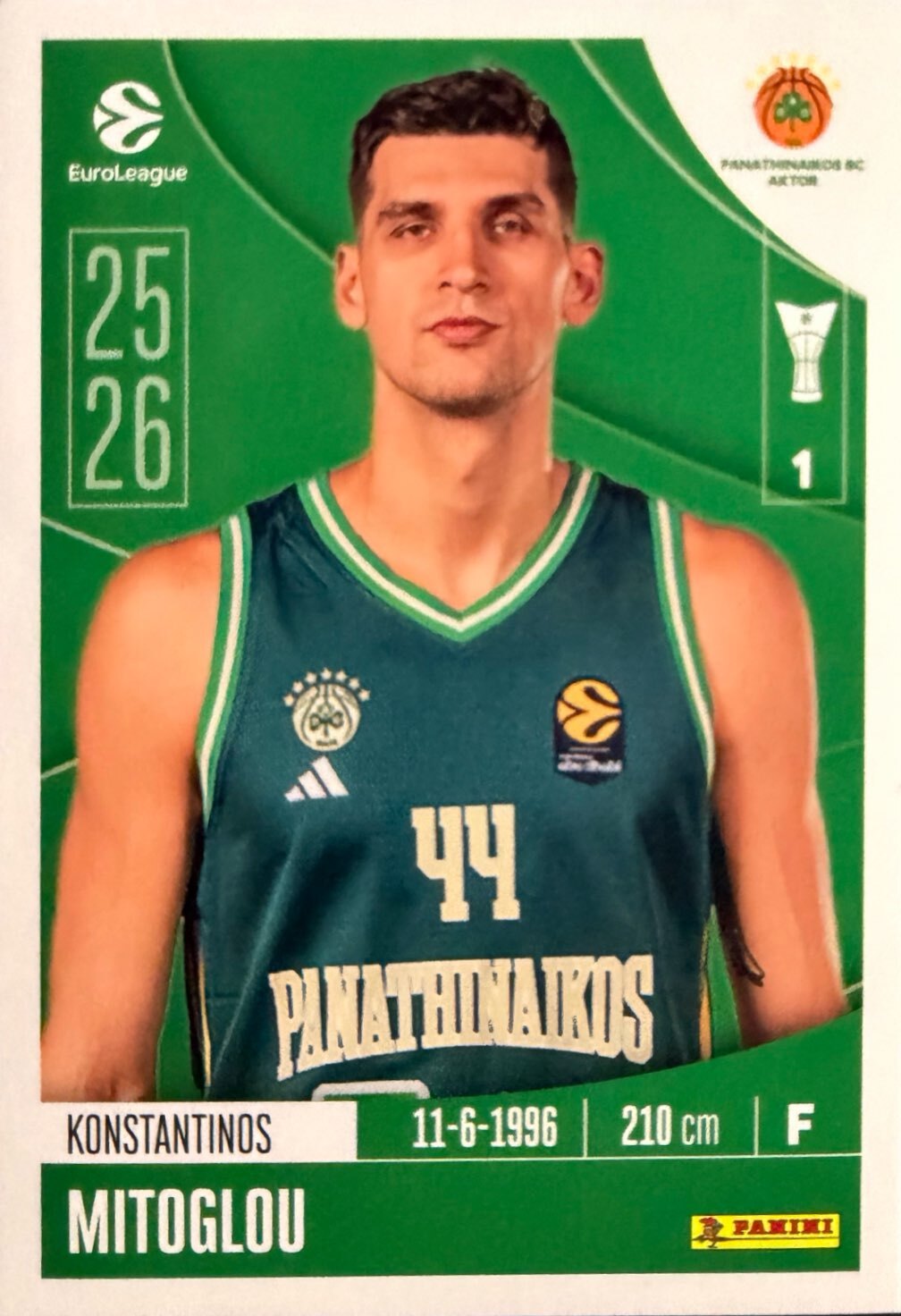 EuroLeague 2025/26 Panini - Scegli figurina da 231 a 448