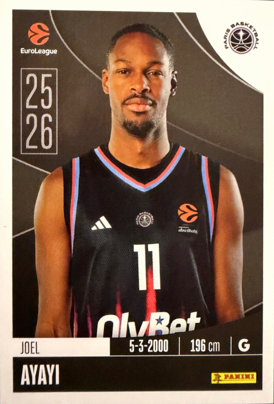 EuroLeague 2025/26 Panini - Scegli figurina da 231 a 448