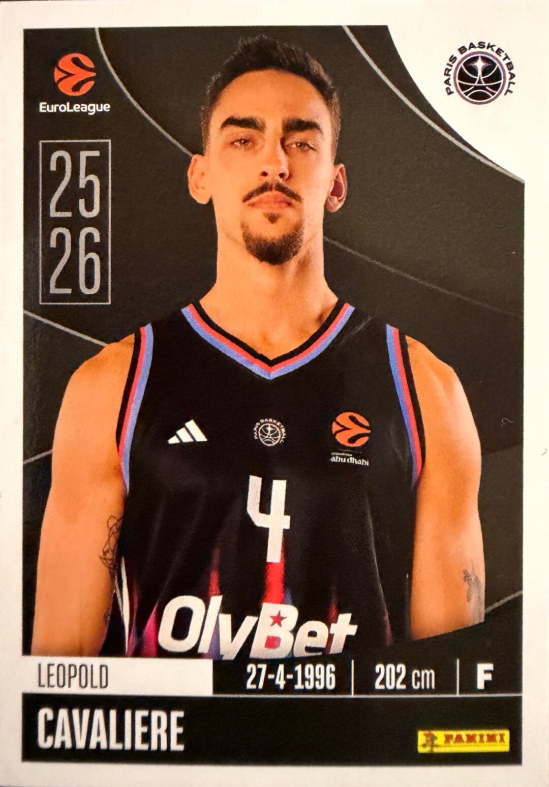 EuroLeague 2025/26 Panini - Scegli figurina da 231 a 448