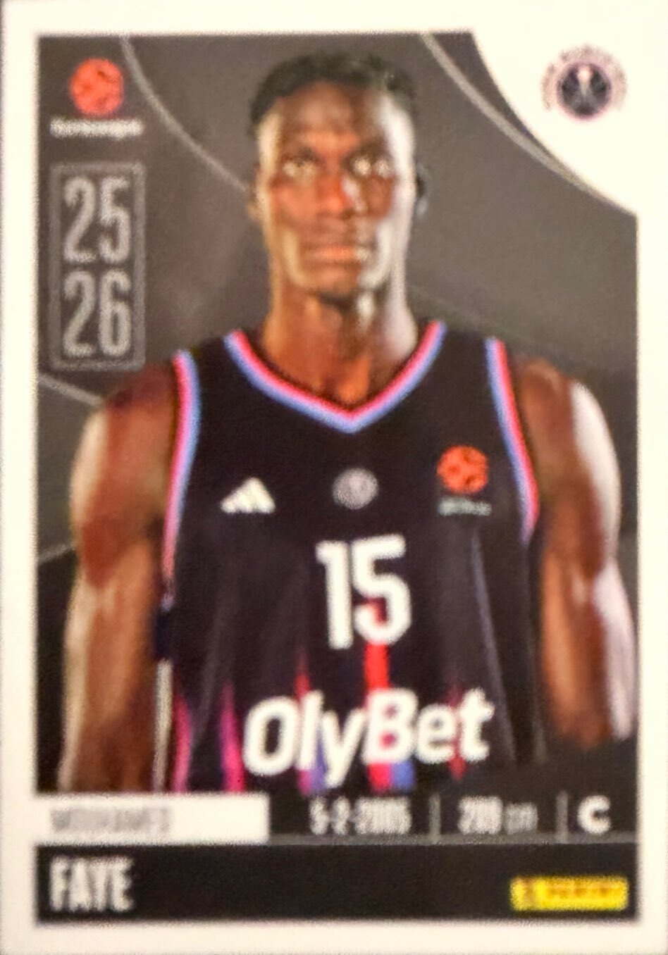 EuroLeague 2025/26 Panini - Scegli figurina da 231 a 448