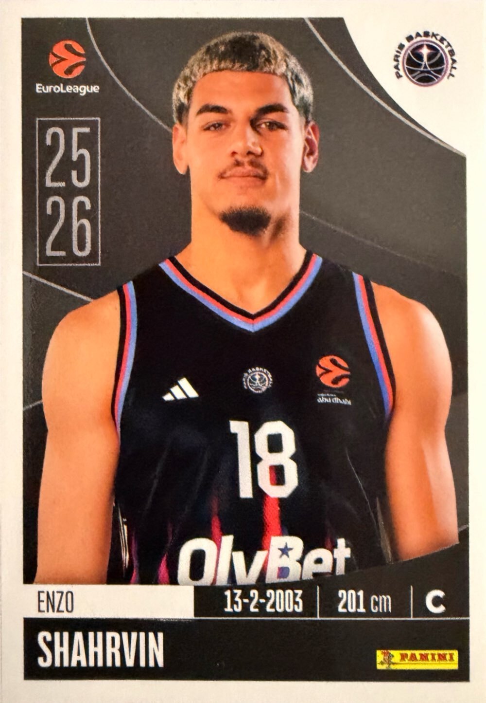 EuroLeague 2025/26 Panini - Scegli figurina da 231 a 448