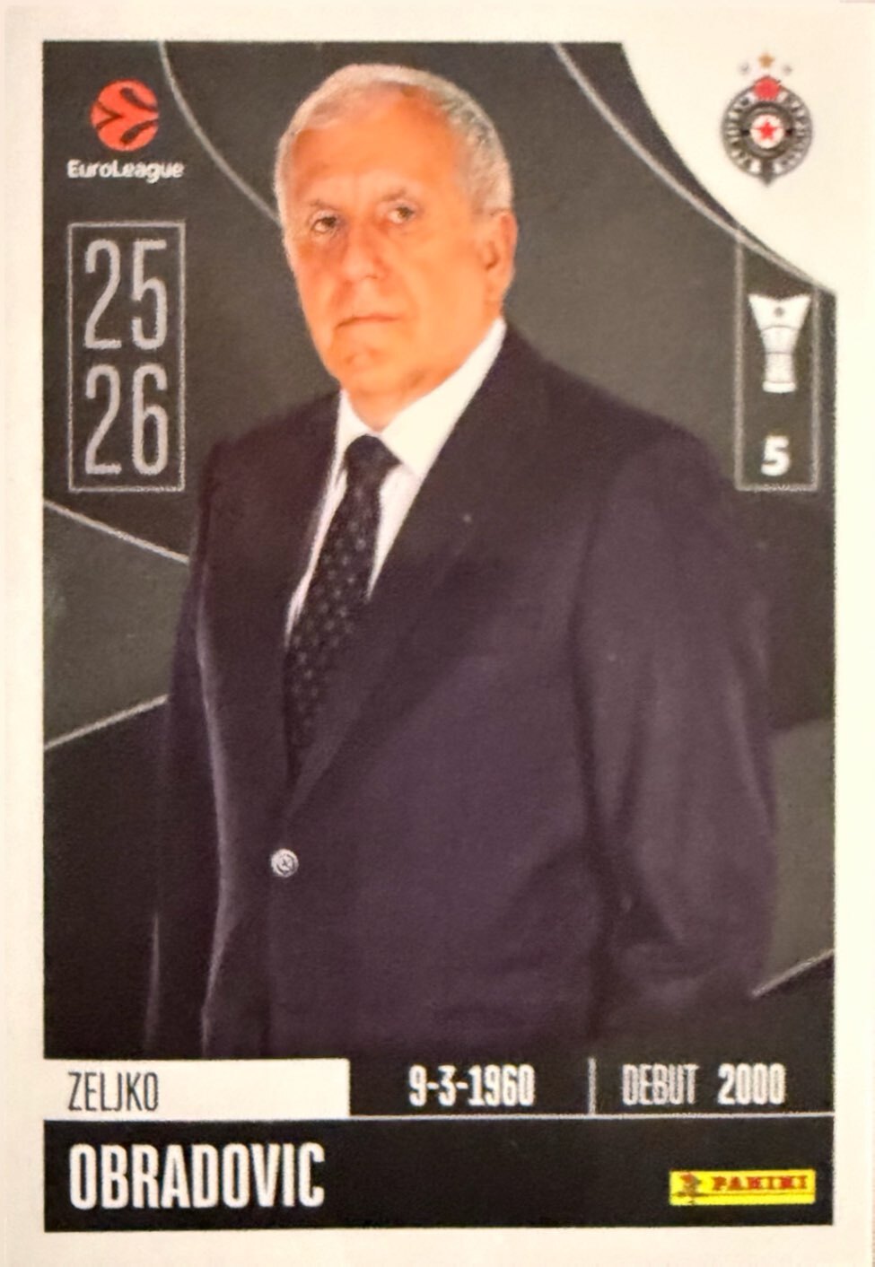EuroLeague 2025/26 Panini - Scegli figurina da 231 a 448