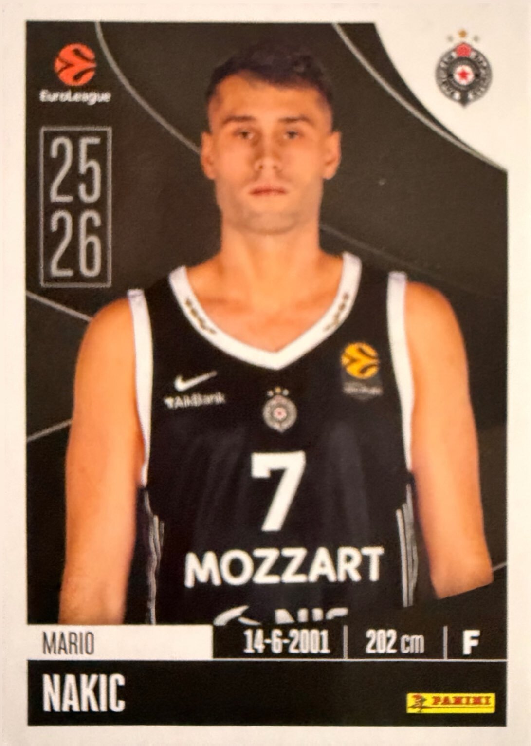EuroLeague 2025/26 Panini - Scegli figurina da 231 a 448