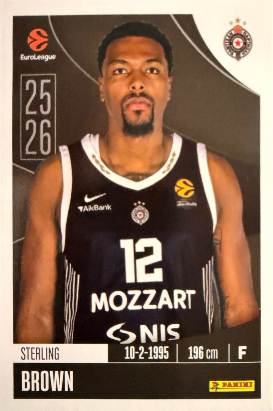 EuroLeague 2025/26 Panini - Scegli figurina da 231 a 448