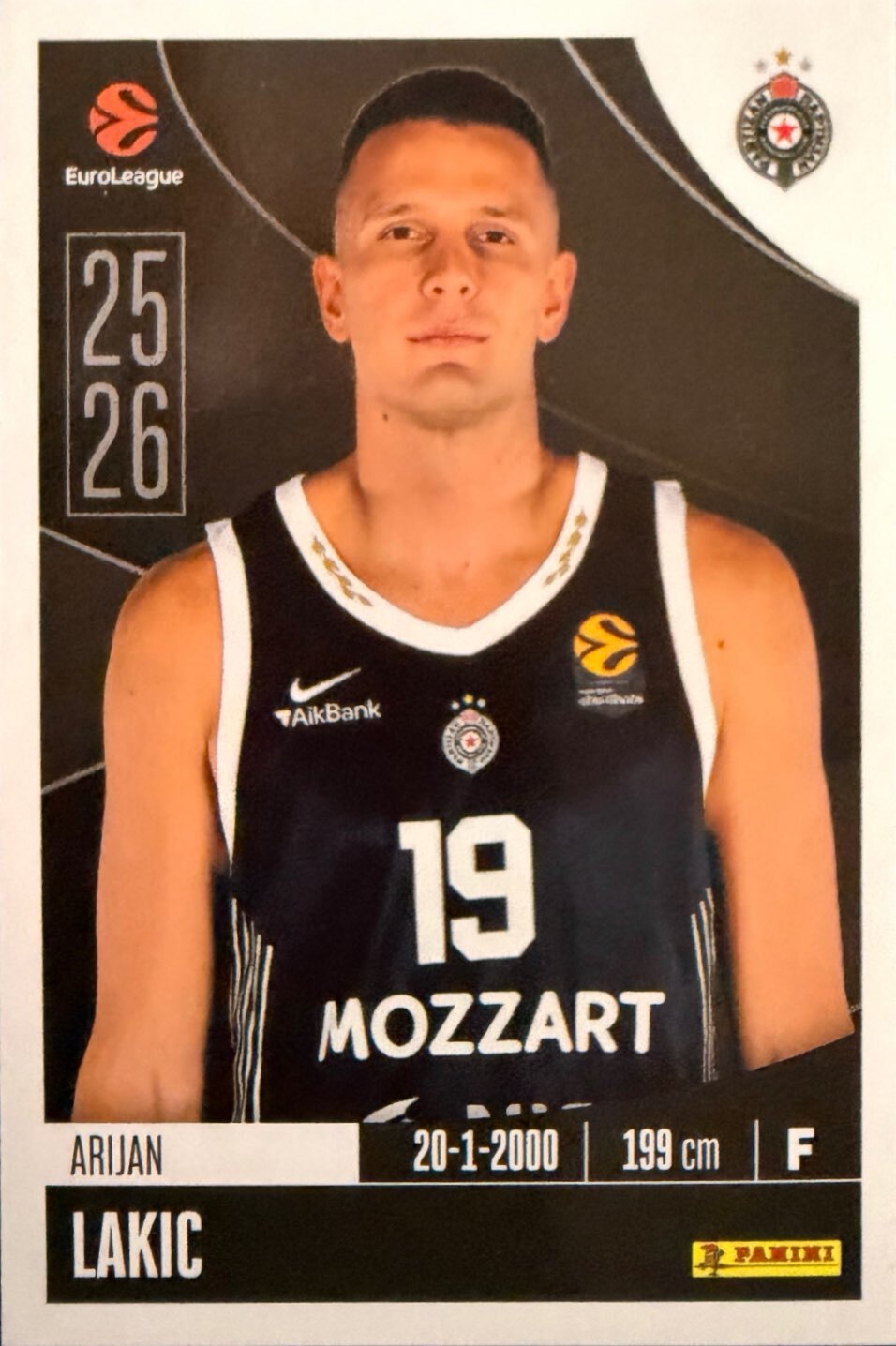 EuroLeague 2025/26 Panini - Scegli figurina da 231 a 448