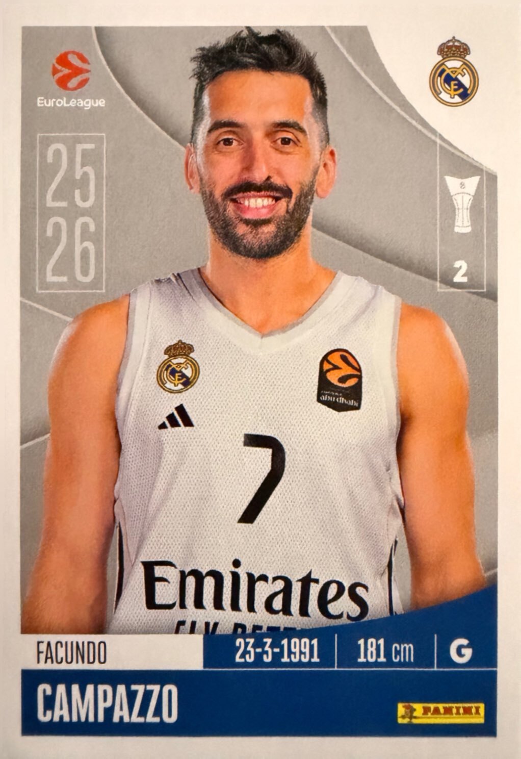 EuroLeague 2025/26 Panini - Scegli figurina da 231 a 448