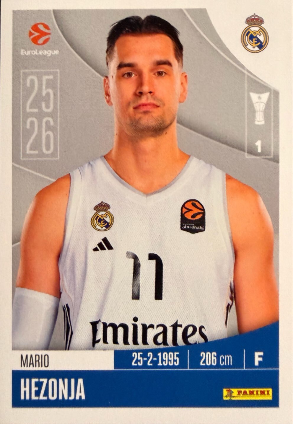 EuroLeague 2025/26 Panini - Scegli figurina da 231 a 448