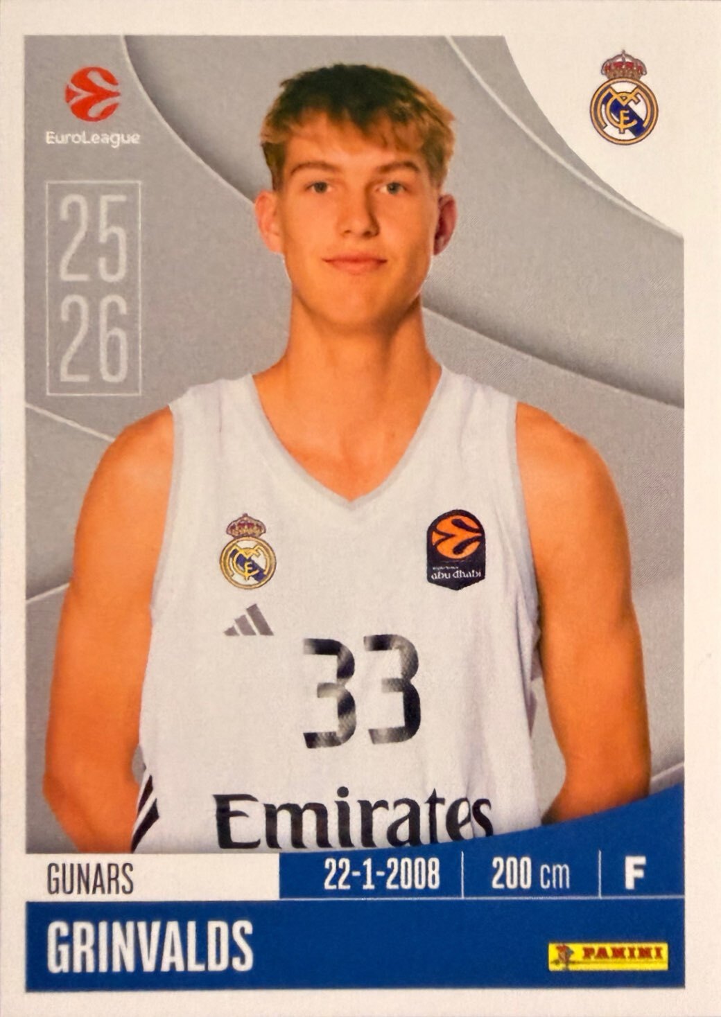 EuroLeague 2025/26 Panini - Scegli figurina da 231 a 448