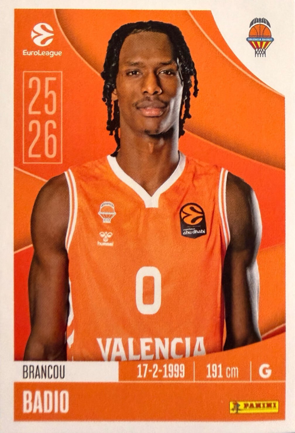 EuroLeague 2025/26 Panini - Scegli figurina da 231 a 448