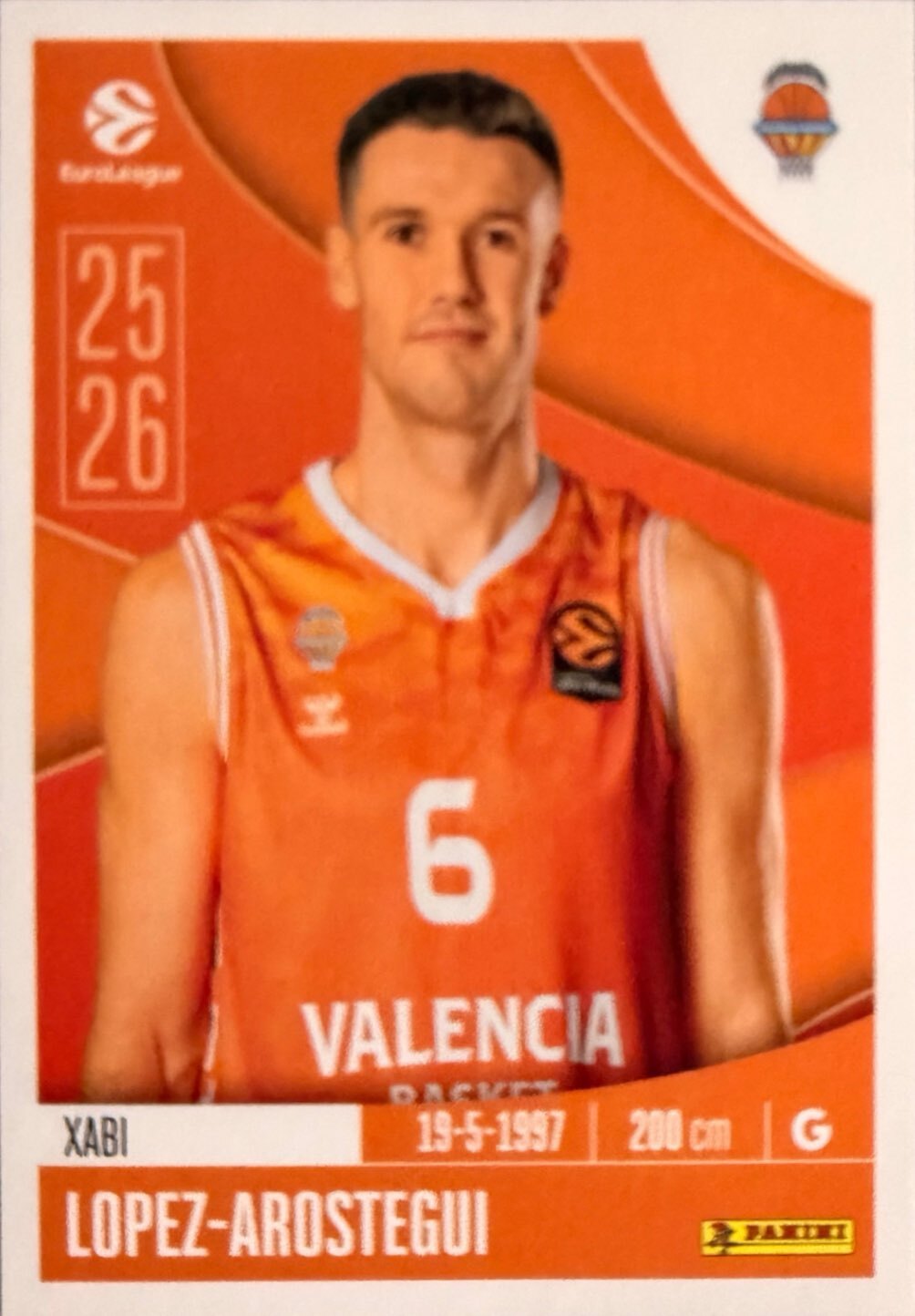 EuroLeague 2025/26 Panini - Scegli figurina da 231 a 448