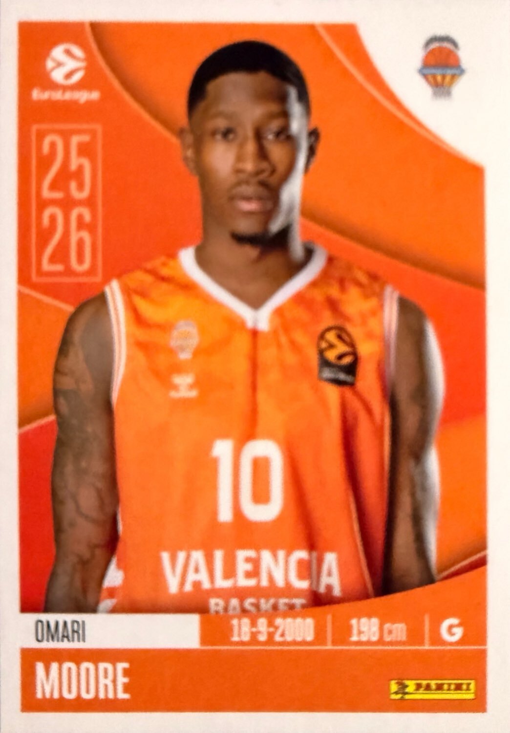 EuroLeague 2025/26 Panini - Scegli figurina da 231 a 448