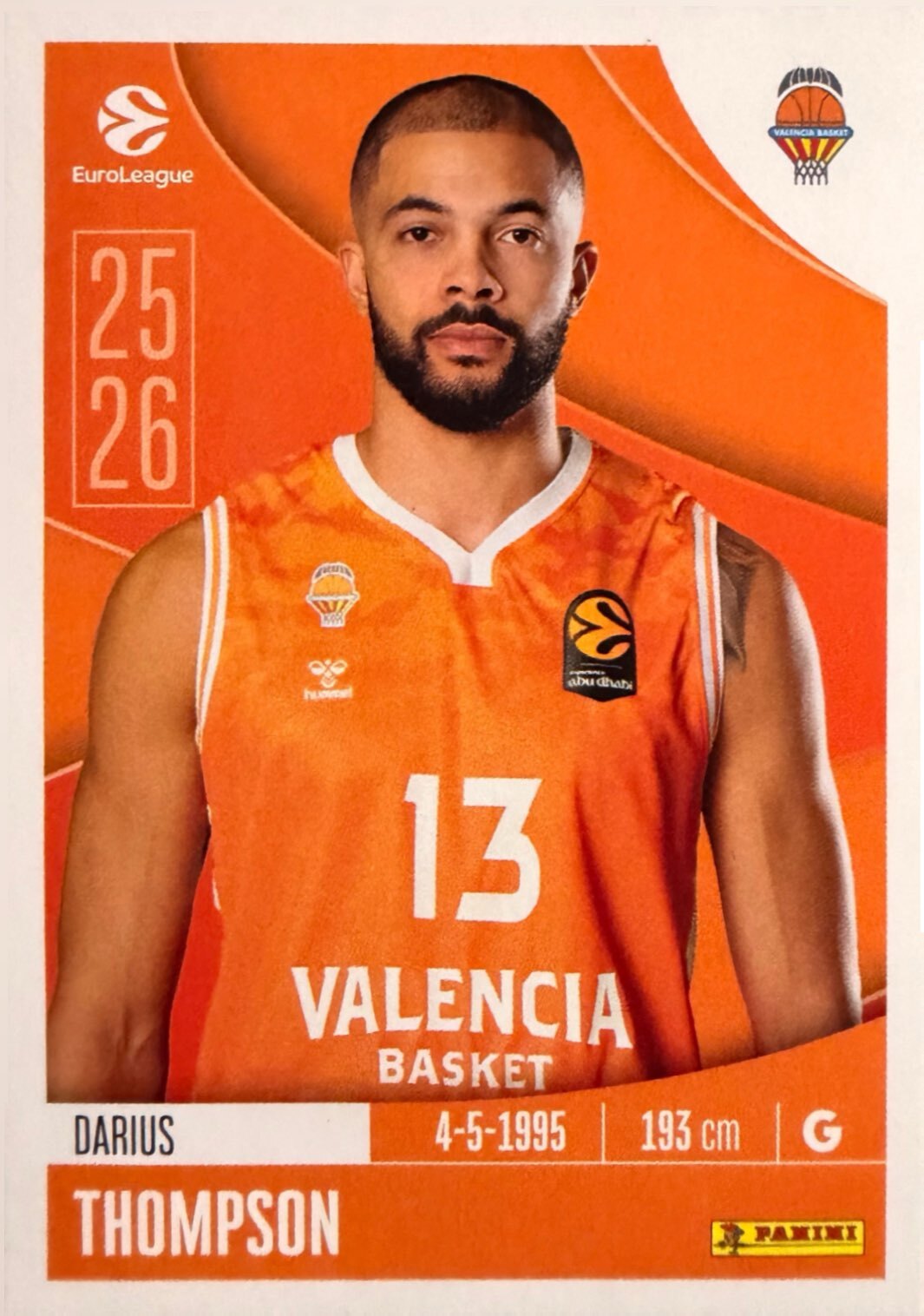 EuroLeague 2025/26 Panini - Scegli figurina da 231 a 448