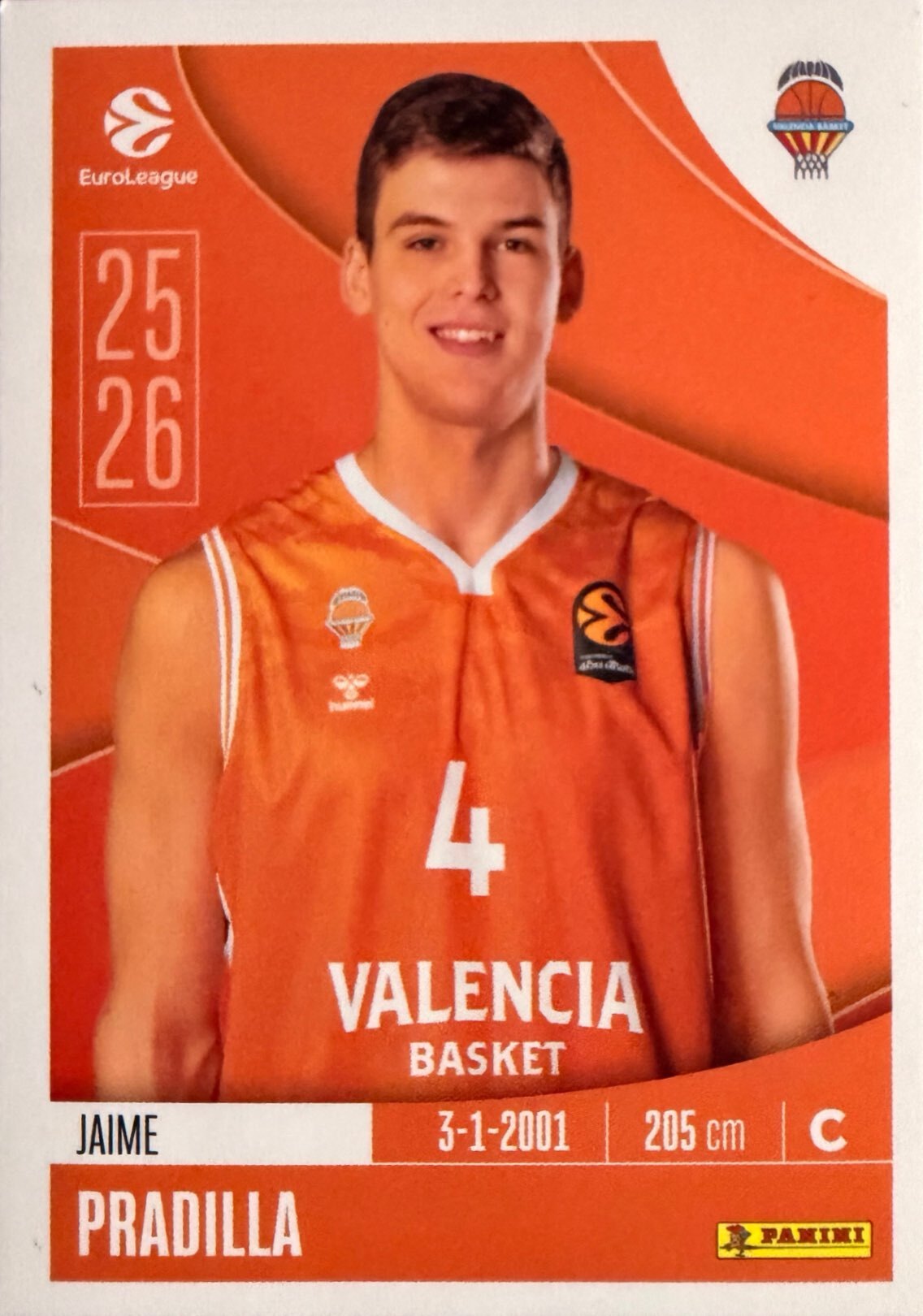 EuroLeague 2025/26 Panini - Scegli figurina da 231 a 448