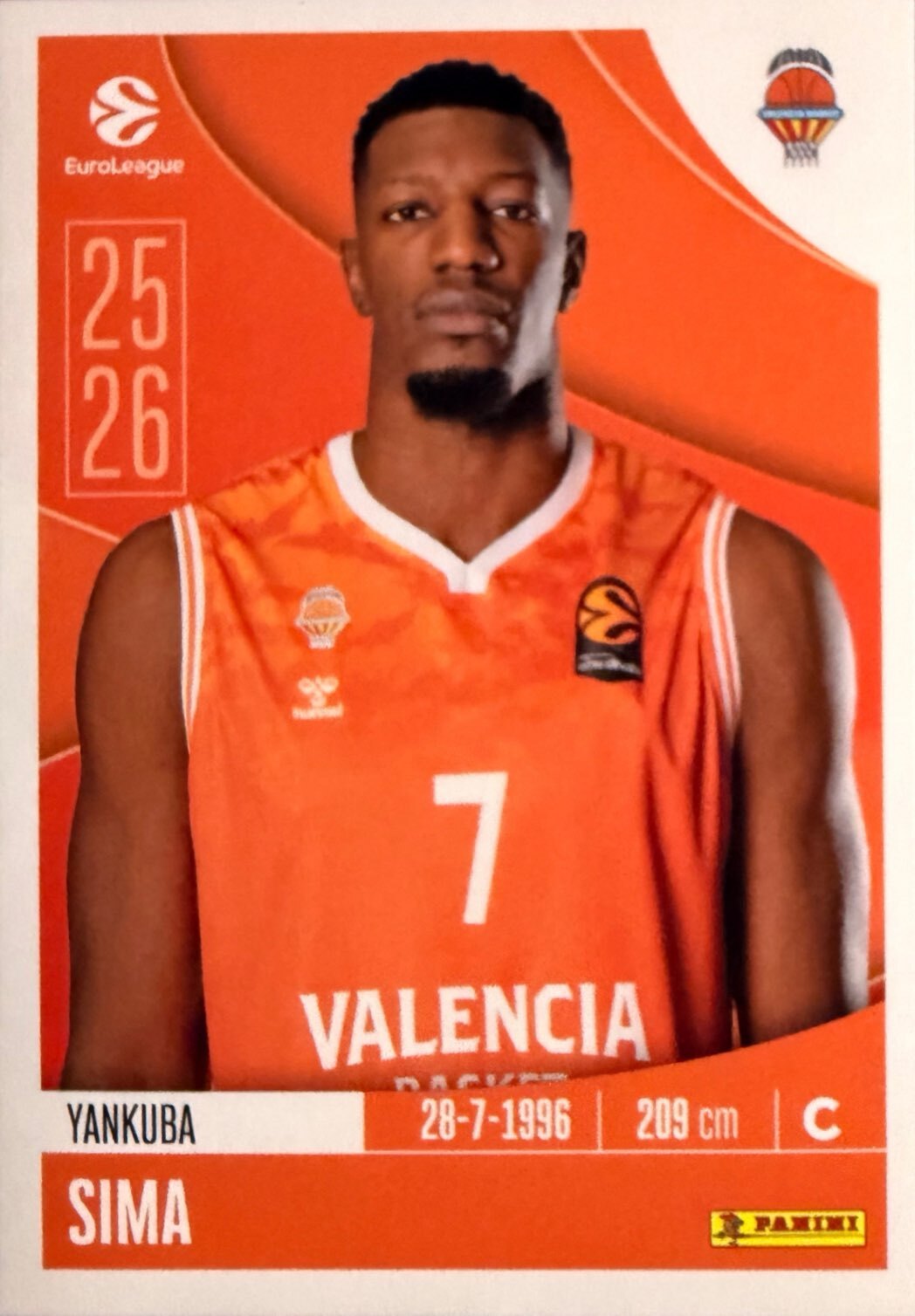 EuroLeague 2025/26 Panini - Scegli figurina da 231 a 448