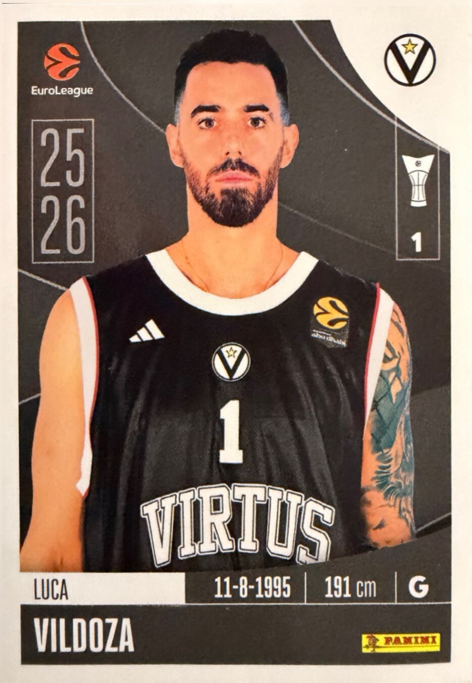 EuroLeague 2025/26 Panini - Scegli figurina da 231 a 448