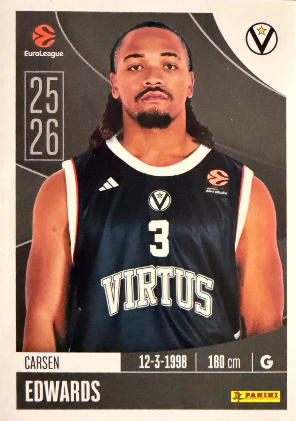 EuroLeague 2025/26 Panini - Scegli figurina da 231 a 448