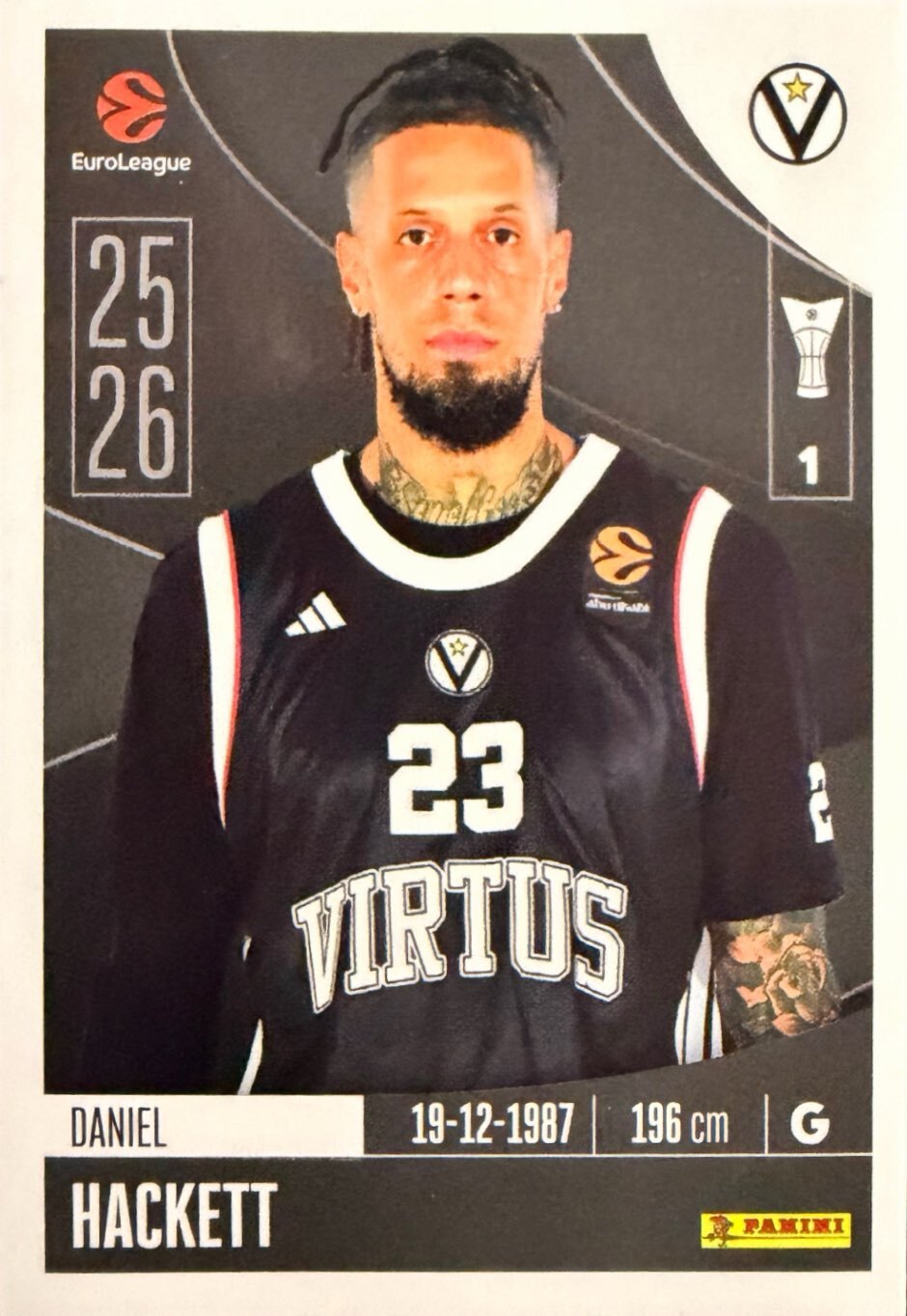EuroLeague 2025/26 Panini - Scegli figurina da 231 a 448