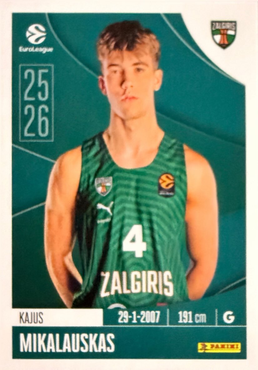 EuroLeague 2025/26 Panini - Scegli figurina da 231 a 448