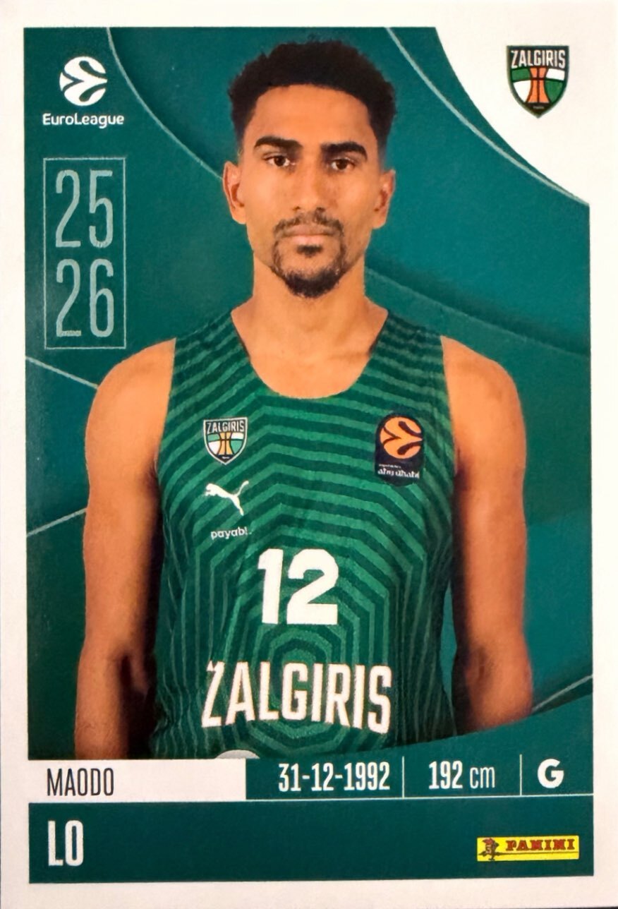 EuroLeague 2025/26 Panini - Scegli figurina da 231 a 448