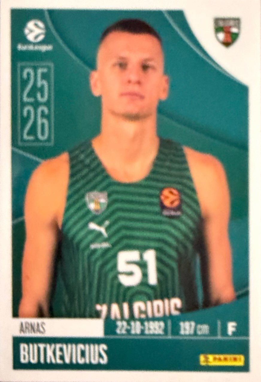 EuroLeague 2025/26 Panini - Scegli figurina da 231 a 448