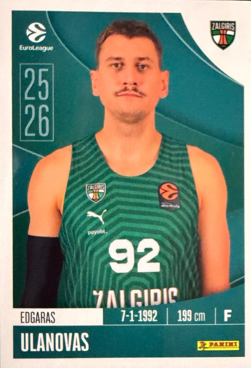 EuroLeague 2025/26 Panini - Scegli figurina da 231 a 448