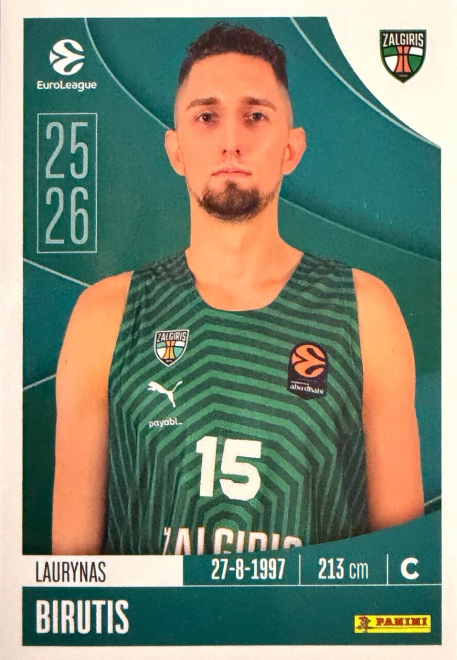 EuroLeague 2025/26 Panini - Scegli figurina da 231 a 448