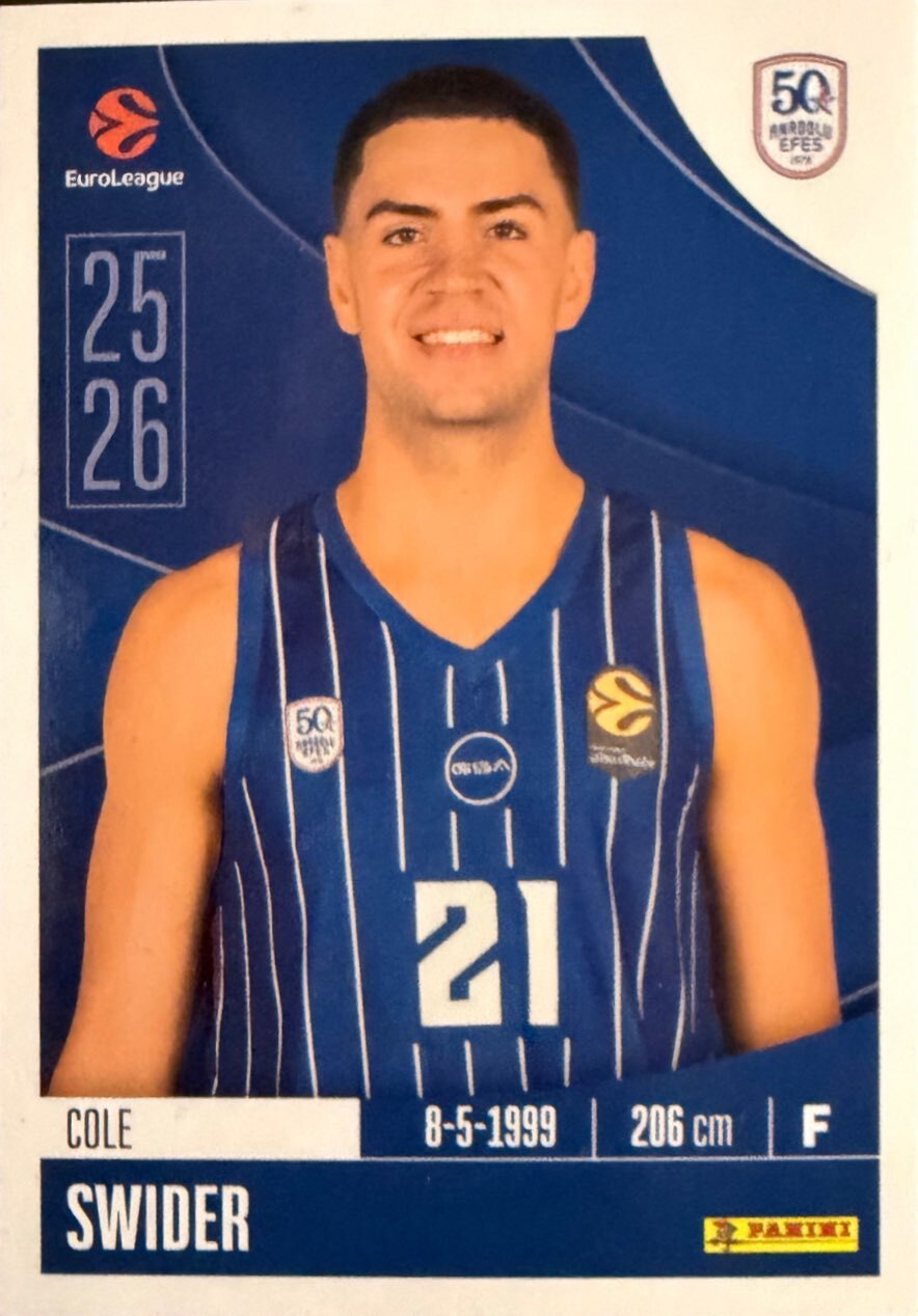 EuroLeague 2025/26 Panini - Scegli figurina da da 1 a 230