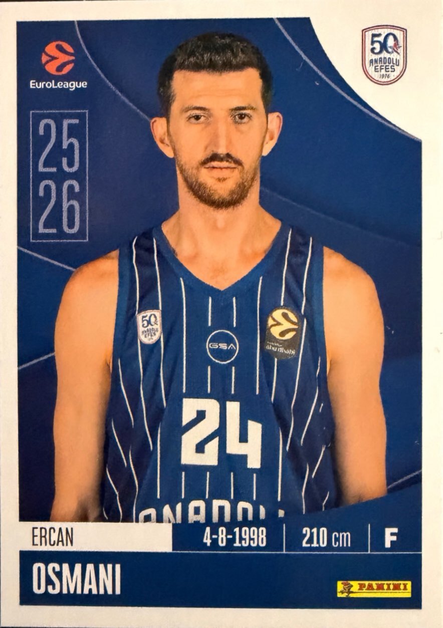 EuroLeague 2025/26 Panini - Scegli figurina da da 1 a 230