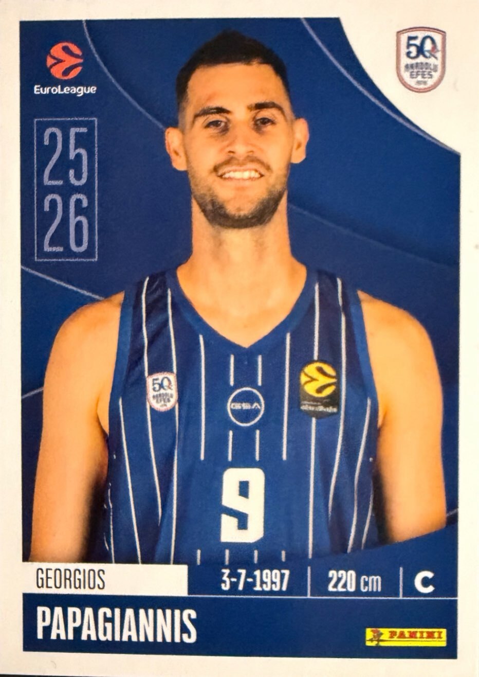 EuroLeague 2025/26 Panini - Scegli figurina da da 1 a 230