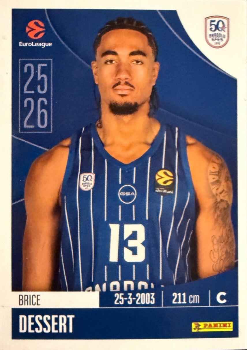 EuroLeague 2025/26 Panini - Scegli figurina da da 1 a 230