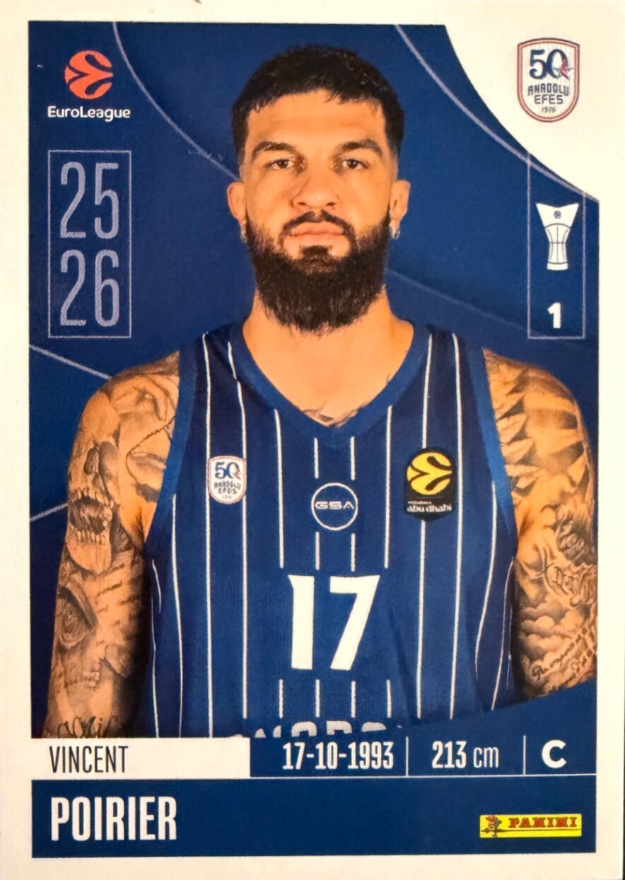 EuroLeague 2025/26 Panini - Scegli figurina da da 1 a 230