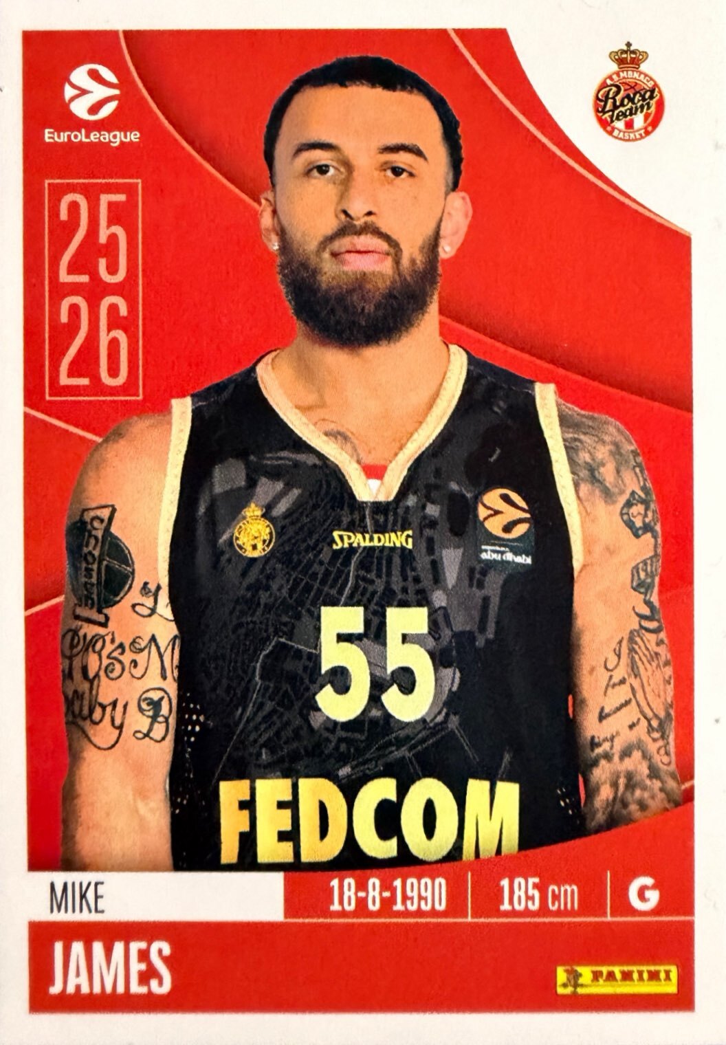 EuroLeague 2025/26 Panini - Scegli figurina da da 1 a 230