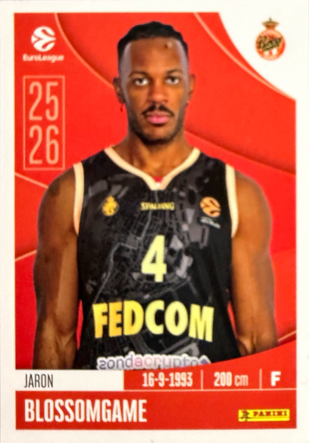 EuroLeague 2025/26 Panini - Scegli figurina da da 1 a 230