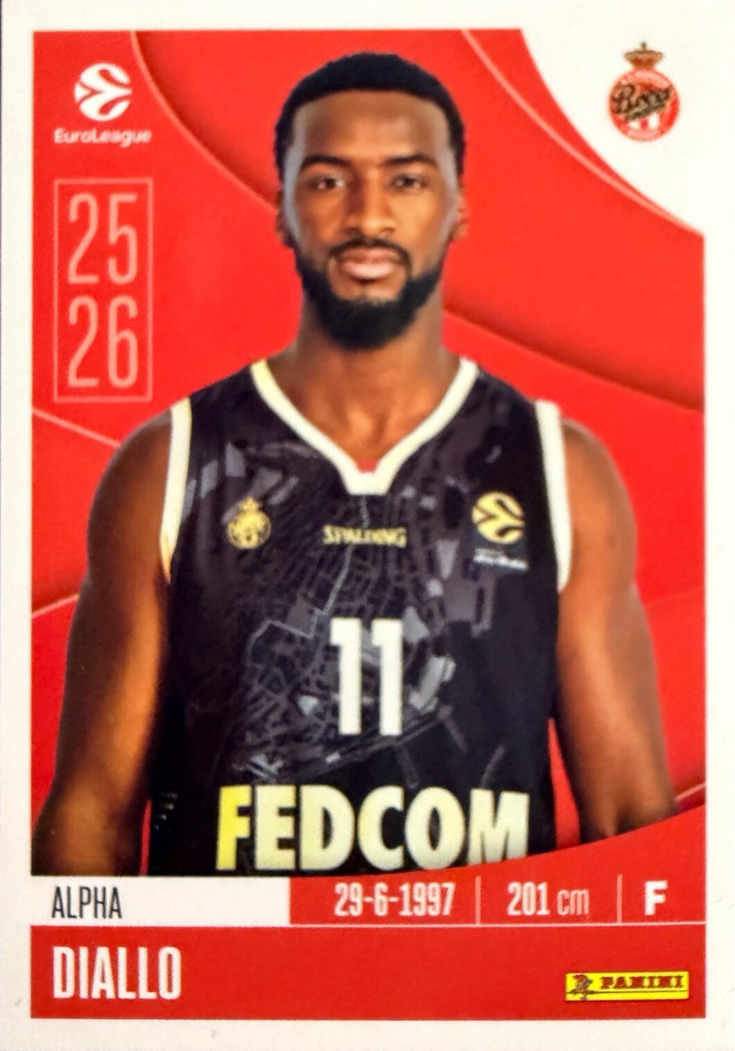 EuroLeague 2025/26 Panini - Scegli figurina da da 1 a 230