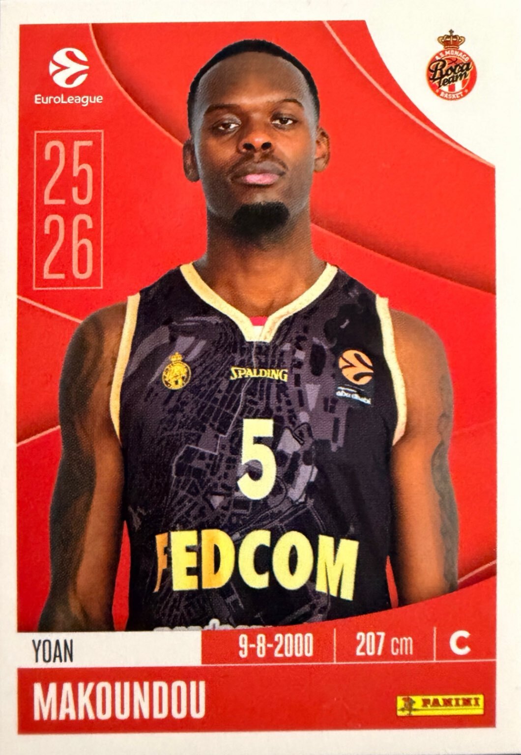 EuroLeague 2025/26 Panini - Scegli figurina da da 1 a 230