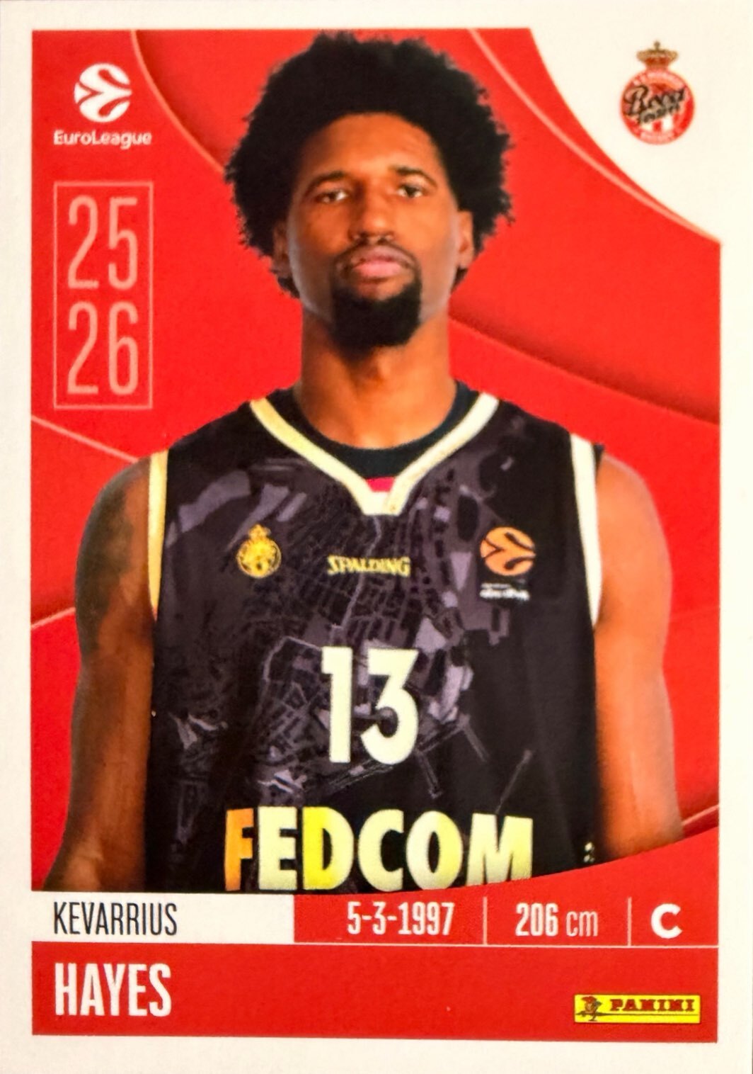 EuroLeague 2025/26 Panini - Scegli figurina da da 1 a 230