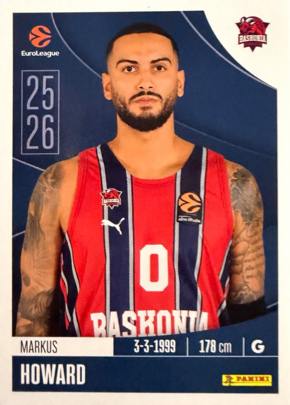 EuroLeague 2025/26 Panini - Scegli figurina da da 1 a 230