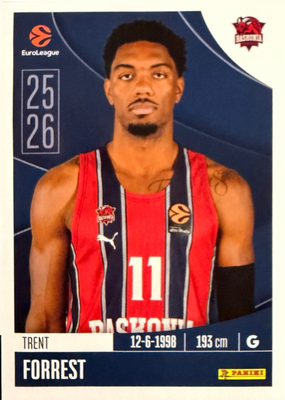 EuroLeague 2025/26 Panini - Scegli figurina da da 1 a 230