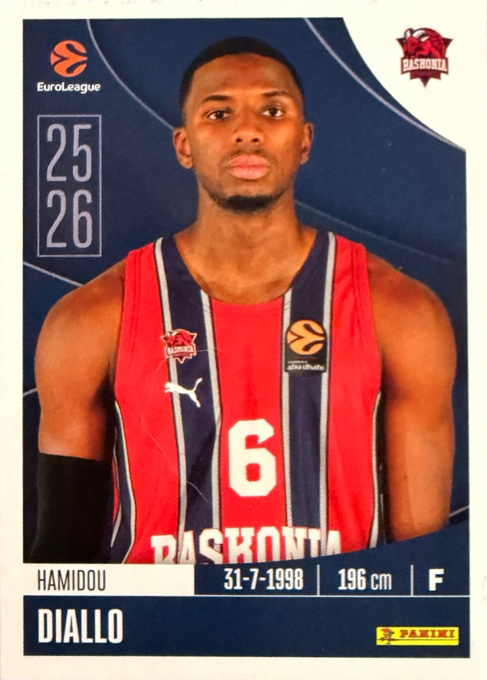 EuroLeague 2025/26 Panini - Scegli figurina da da 1 a 230