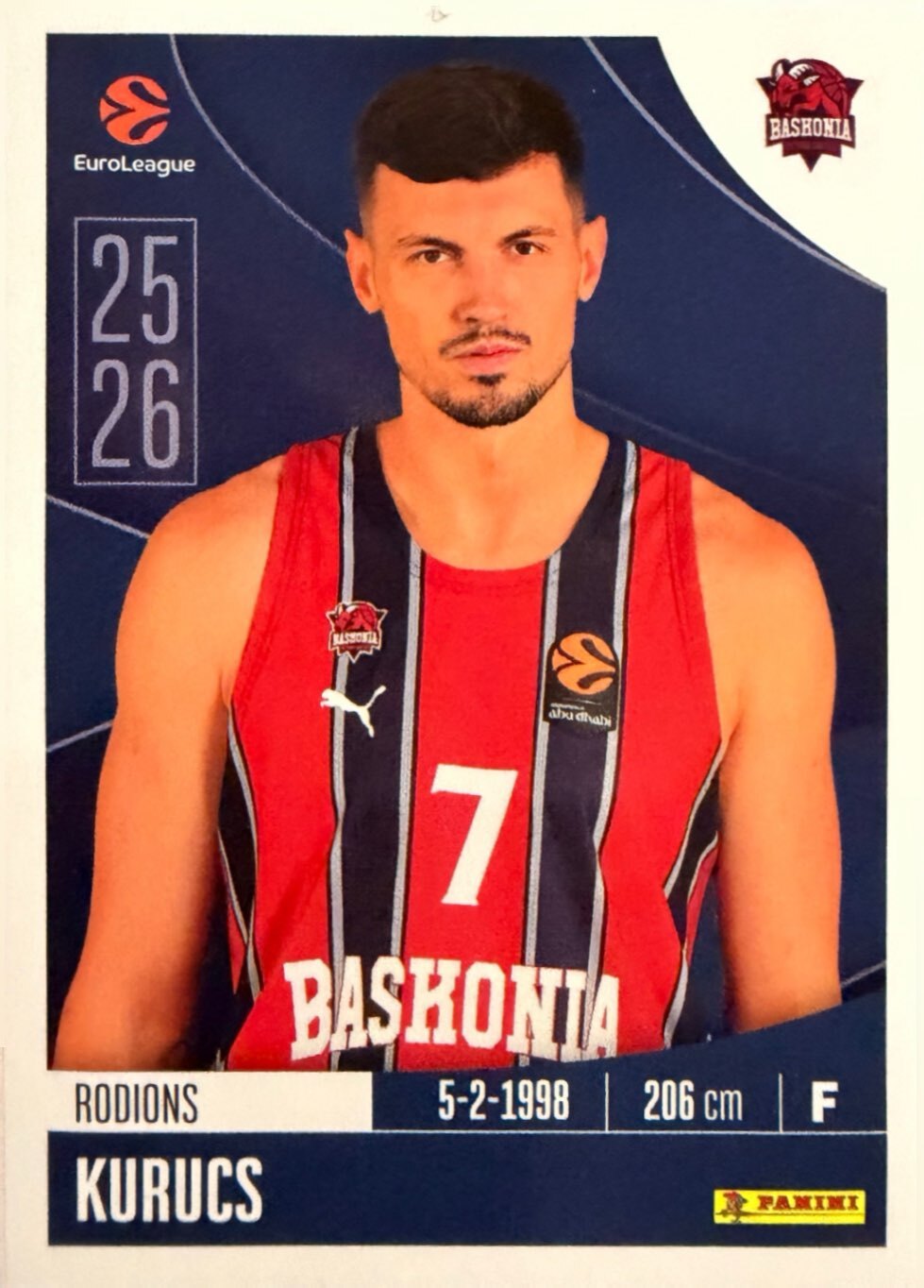 EuroLeague 2025/26 Panini - Scegli figurina da da 1 a 230