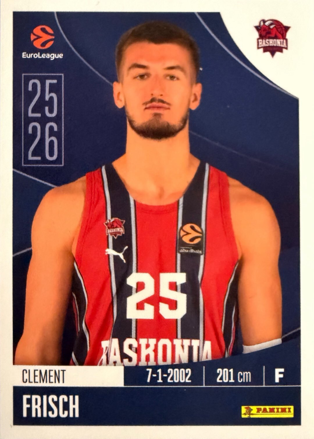 EuroLeague 2025/26 Panini - Scegli figurina da da 1 a 230